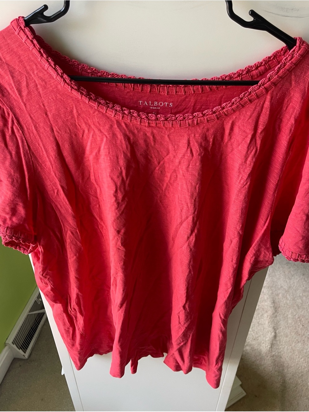 Talbots Women's Short-Sleeve Scoop Neck Top